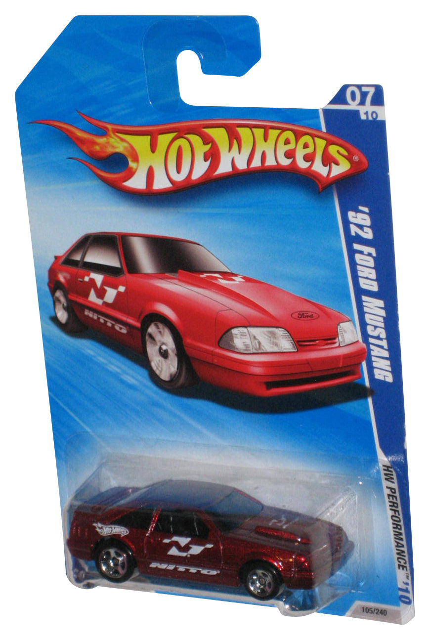 Hot Wheels HW Performance '10 Red '92 Ford Mustang Toy Car 105/240