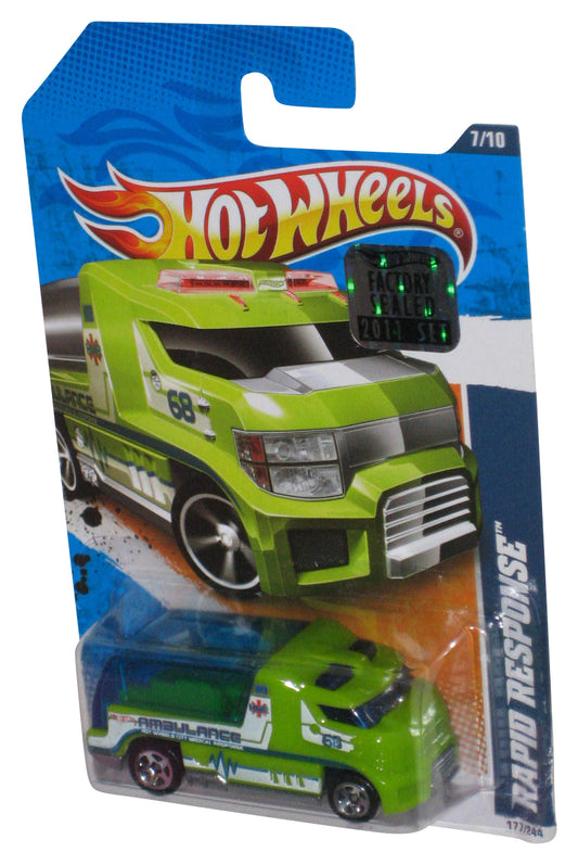 Hot Wheels HW City Works '11 Green Rapid Reponse Toy Truck 177/244 - (Factory Sealed Sticker)
