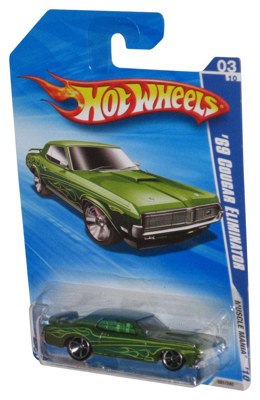 Hot Wheels Muscle Mania '10 Green '69 Cougar Eliminator Car 081/240