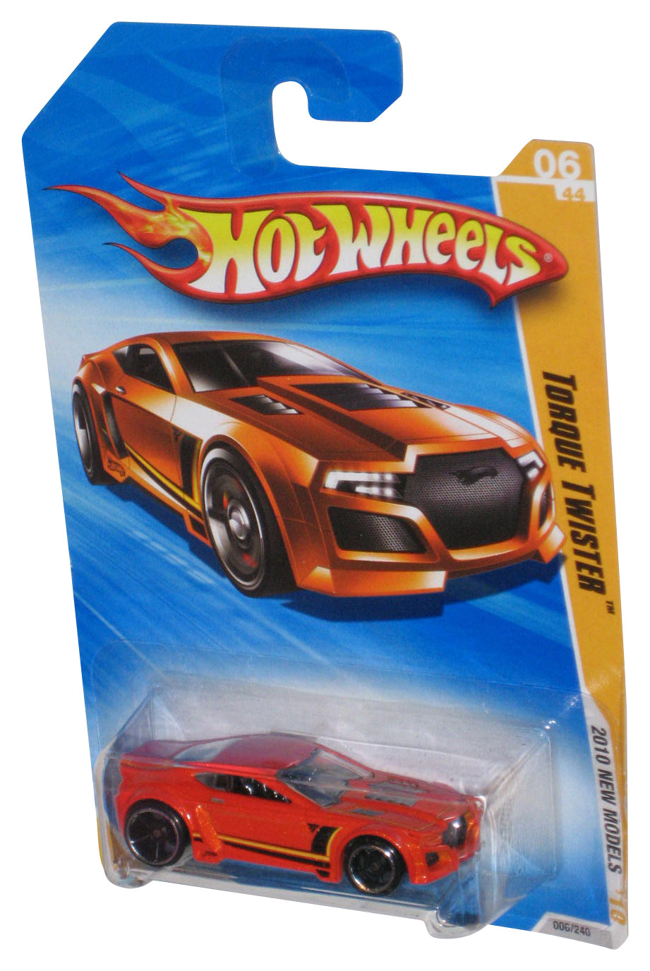 Hot Wheels 2010 New Models Orange Torque Twister Toy Car 006/240