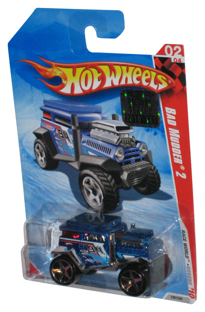 Hot Wheels Race World Desert '10 Blue Bad Mudder 2 Toy Car 190/240 - (Factory Sealed Sticker)