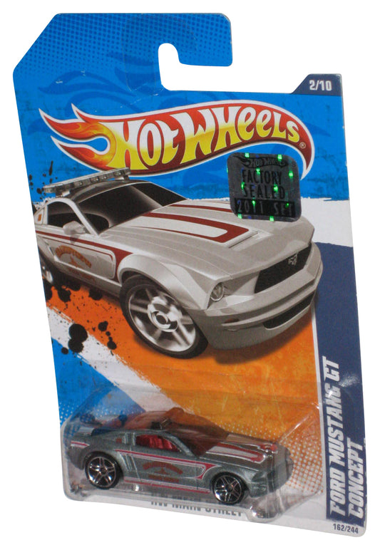 Hot Wheels HW Main Street '11 Silver Ford Mustang GT Concept Car 162/244 - (Factory Sealed Sticker)