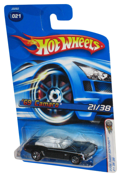 Hot Wheels 2006 First Editions 21/38 (2006) Black '69 Camaro Car #021