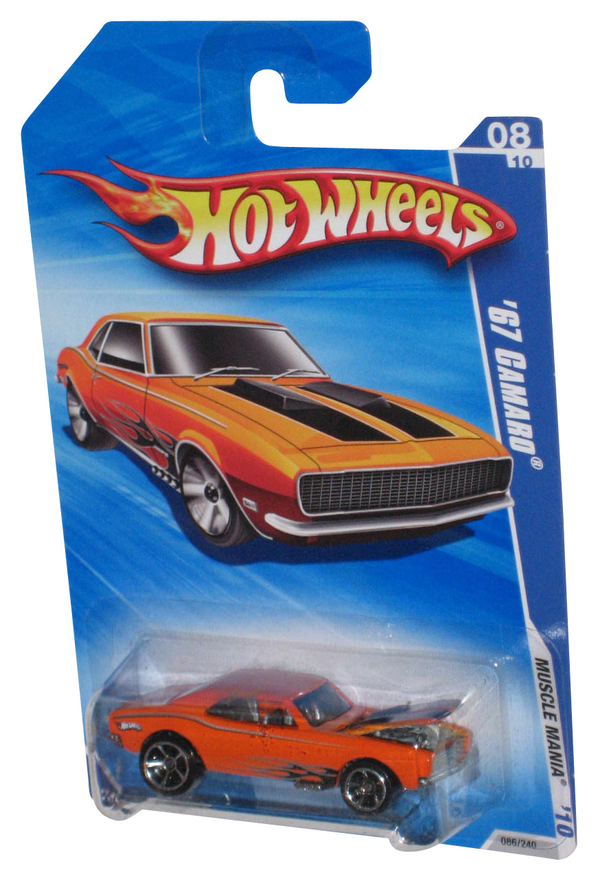 Hot Wheels Muscle Mania '10 8/10 Orange '67 Camaro Car 086/240