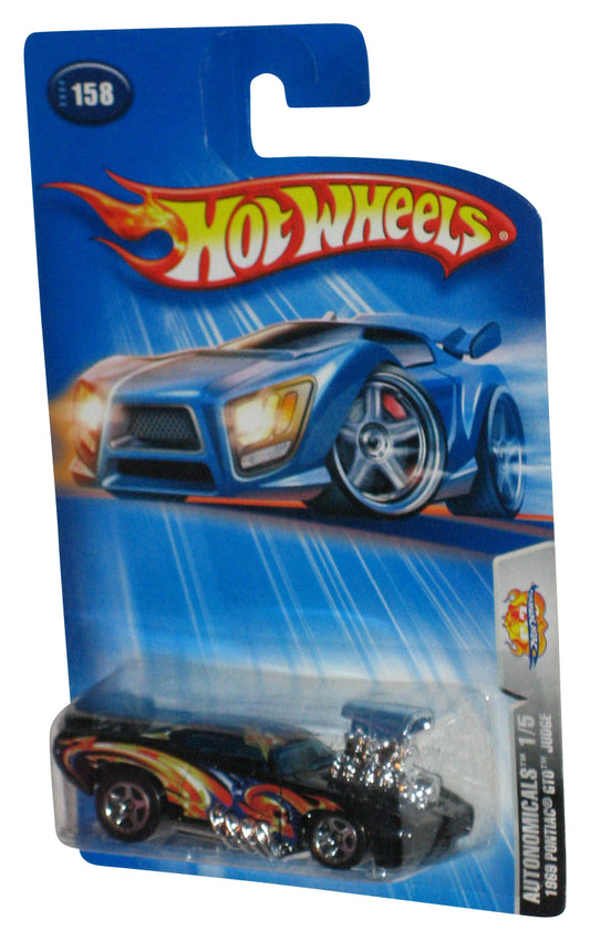 Hot Wheels Autonomicals 1/5 (2004) Black 1969 Pontiac GTO Judge Car #158