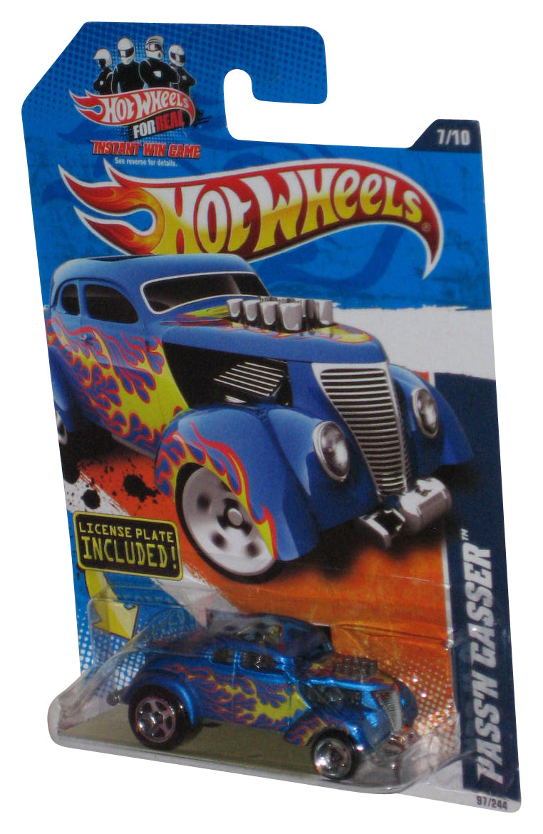 Hot Wheels Heat Fleet (2010) Blue Pass'N Gasser Toy Car 97/244 w/ License Plate