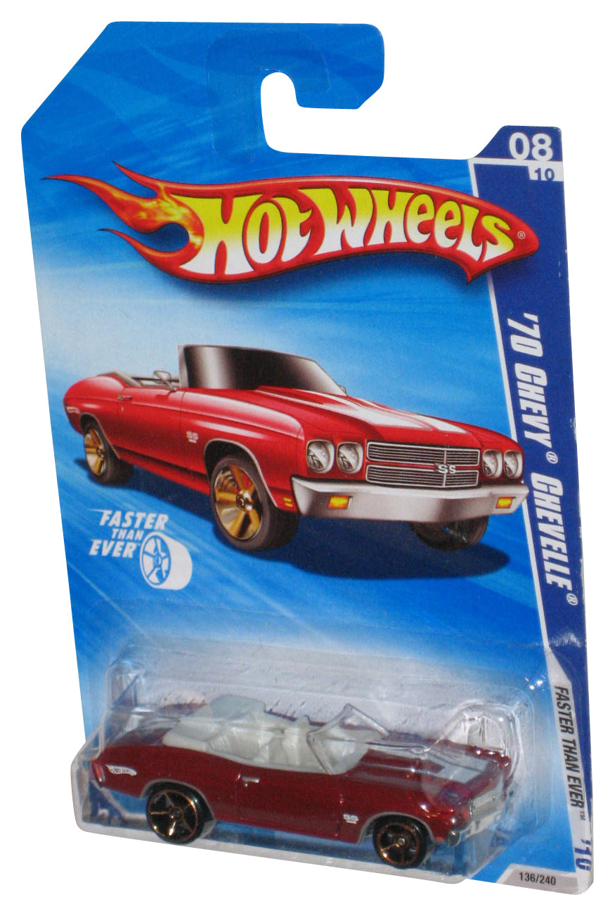 Hot Wheels Faster Than Ever '10 Red '70 Chevy Chevelle Car 136/240
