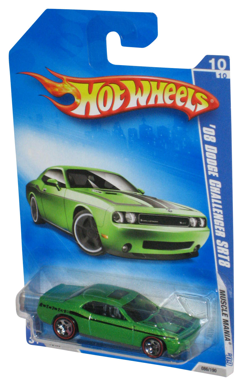 Hot Wheels Muscle Mania '09 Green '08 Dodge Challenger SRT8 Car 086/190