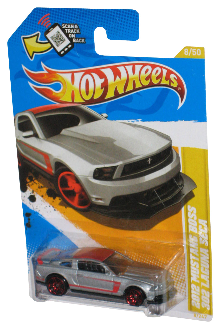 Hot Wheels 2012 New Models Mustang Boss 302 Laguna Seca Silver Car 8/247