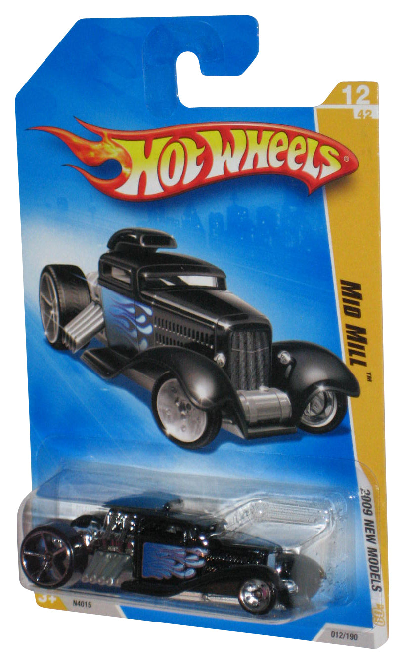 Hot Wheels 2009 New Models 12/42 Black Mid Mill Die-Cast Toy Car 012/190