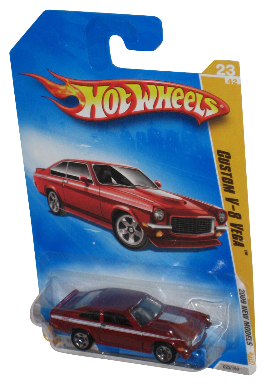 Hot Wheels 2009 New Models 23/42 Red Custom V-8 Vega Toy Car 023/190