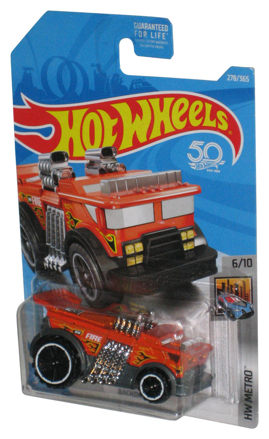 Hot Wheels HW Metro 6/10 (2017) Orange Backdrafter Toy Truck 278/365