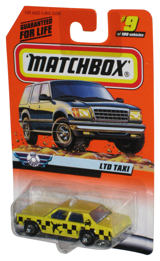 Matchbox Air Traffic (1998) Yellow LTD Taxi Die-Cast Toy Car #9/100