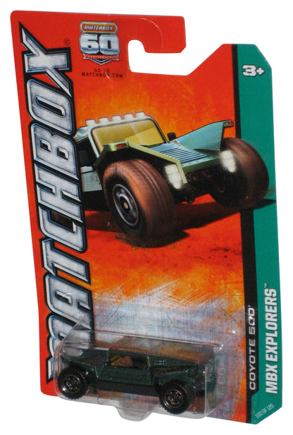 Matchbox MBX Explorers (2012) Green Coyote 500 Die-Cast Toy Car 100/120