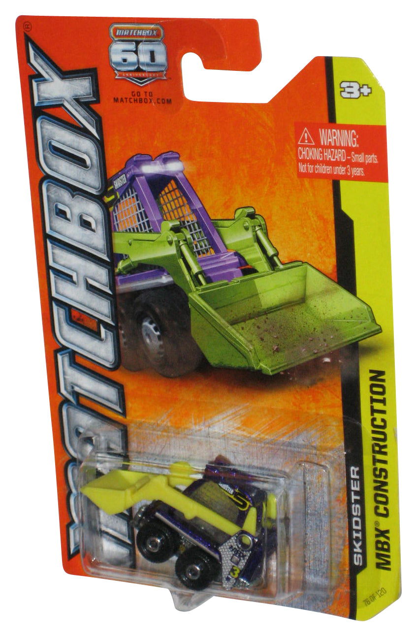 Matchbox MBX Construction (2012) Purple & Yellow Skidster Toy 76/120
