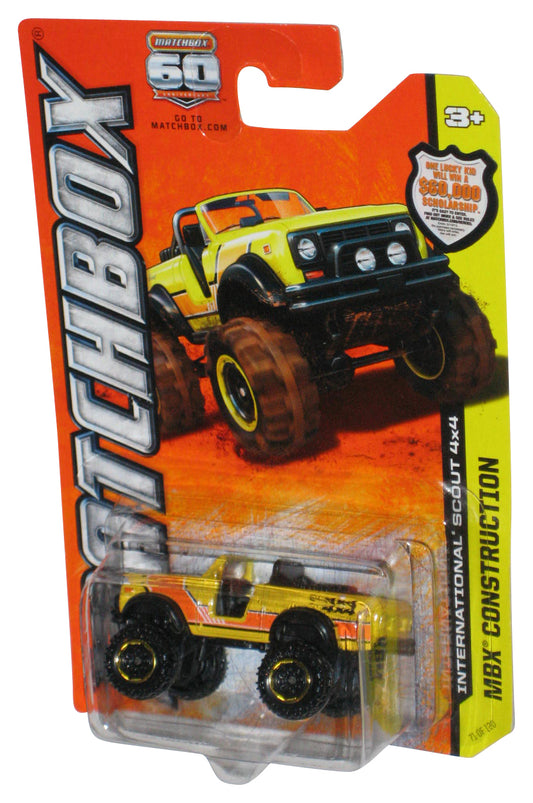 Matchbox MBX Construction (2012) Yellow International Scout 4x4 Toy 71/120