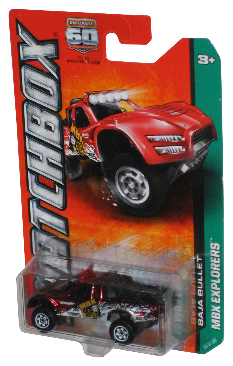 Matchbox MBX Explorers (2012) Red Baja Bullet Die-Cast Toy Car 60/120