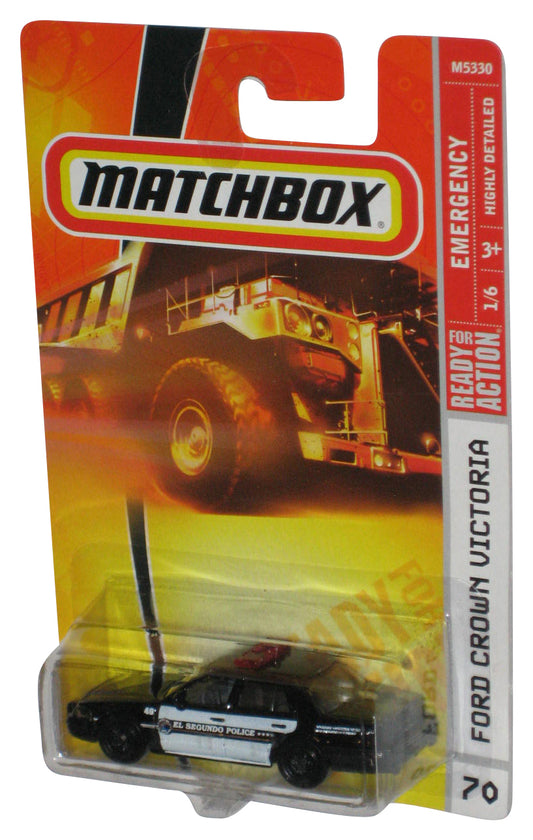 Matchbox Emergency 1/6 (2007) Black Ford Crown Victoria Toy Car #70