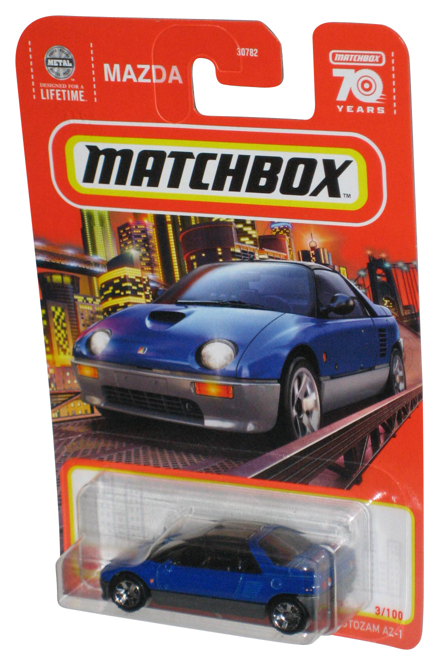 Matchbox Blue 1992 Mazda Autozam AZ-1 Die-Cast Metal Car 3/100