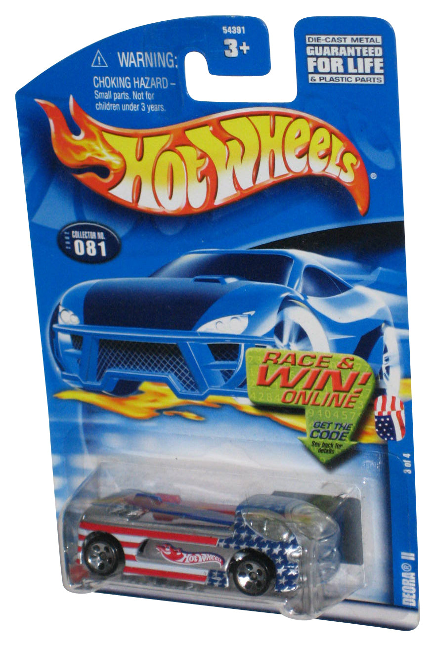 Hot Wheels (2002) Red White & Blue Deora II Die-Cast Toy Car #081