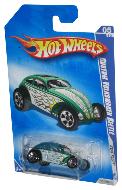 Hot Wheels Heat Fleet '09 Green Custom Volkswagen Beetle Car 121/190