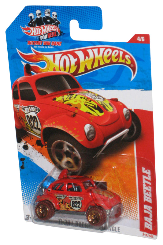 Hot Wheels Thrill Racers 4/6 Jungle Baja Beetle Red Toy Car 214/244
