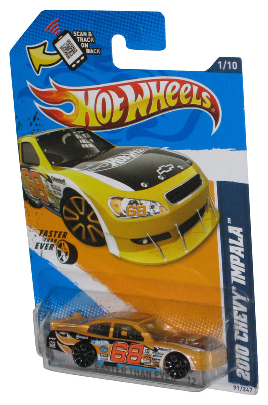 Hot Wheels 2010 Chevy Impala 1/10 Yellow Faster Than Ever '12 Toy Car 91/247