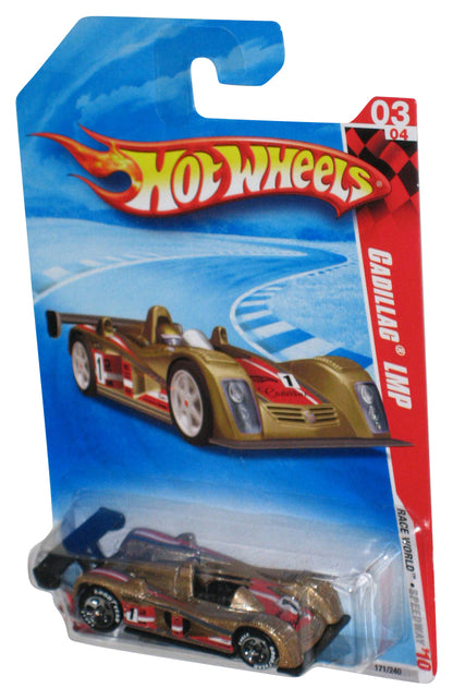 Hot Wheels Race World Speedway '10 Gold Cadillac LMP Toy Car 171/240