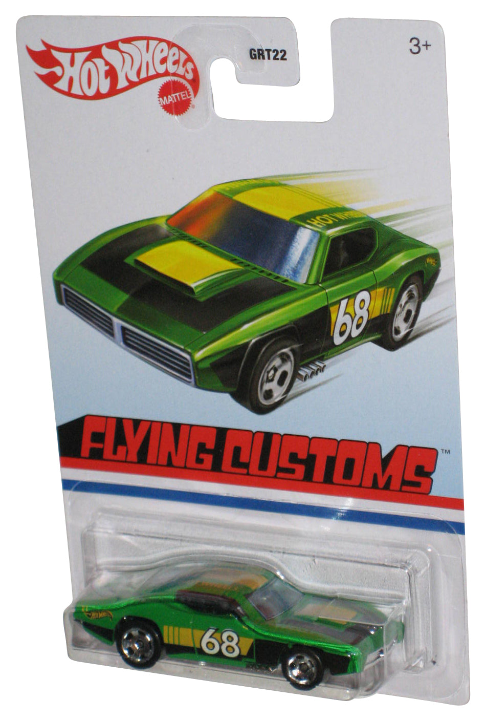 Hot Wheels Flying Customs (2021) Custom Otto Green Die-Cast Toy Car