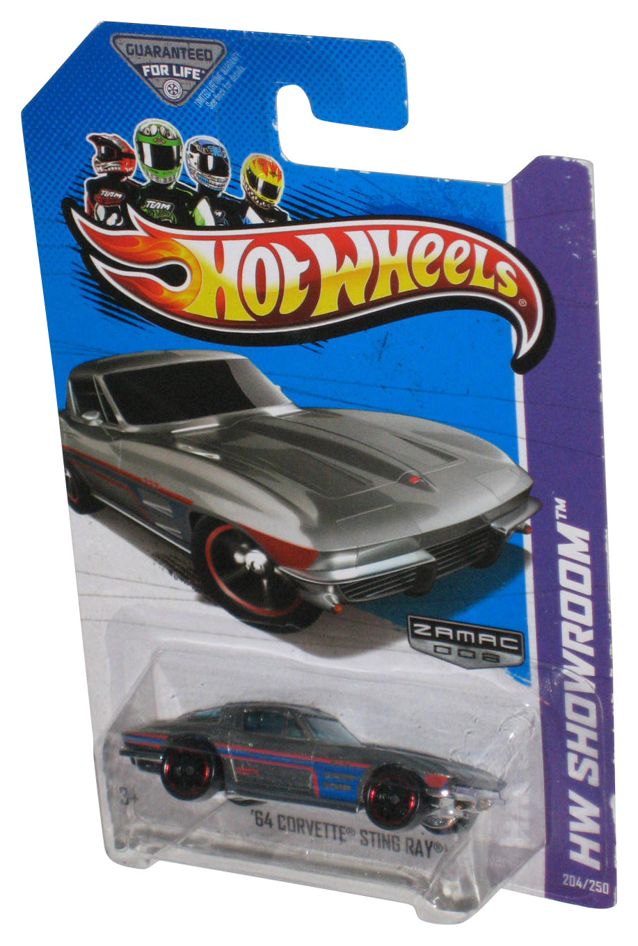 Hot Wheels HW Showroom Zamac 008 (2012) Silver '64 Corvette Sting Ray Car 204/250