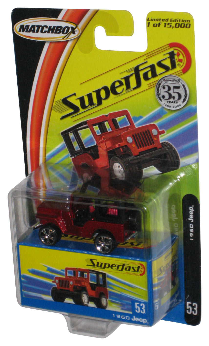 Matchbox Superfast 1960 Jeep 35th Anniversary Red Die-Cast Toy Car #53