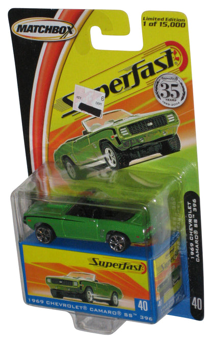Matchbox Superfast (2004) Green 1969 Chevrolet Camaro SS 396 Car #40