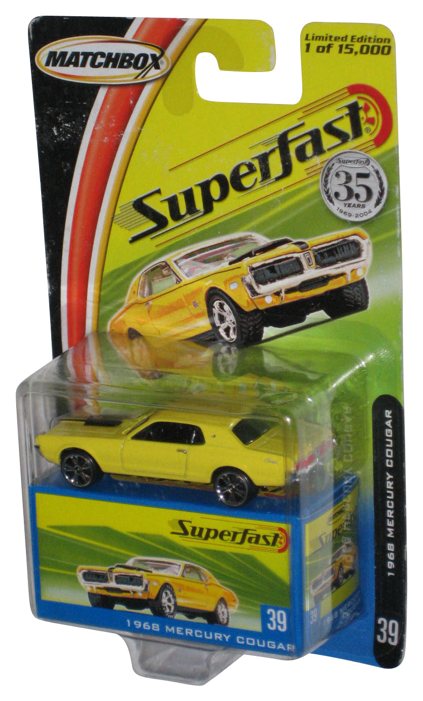 Matchbox Superfast (2004) Mattel Yellow 1968 Mercury Cougar Car #39