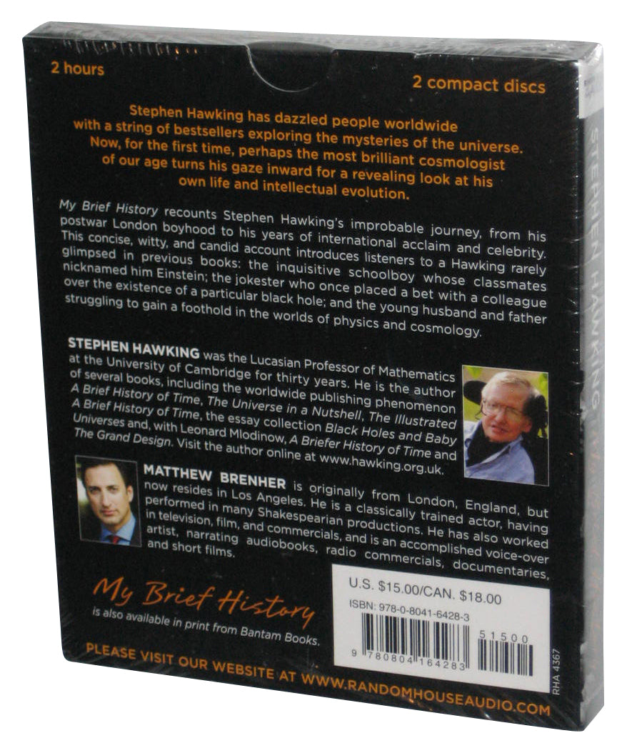 My Brief History Stephen Hawking (2013) Audio Music CD Box Set