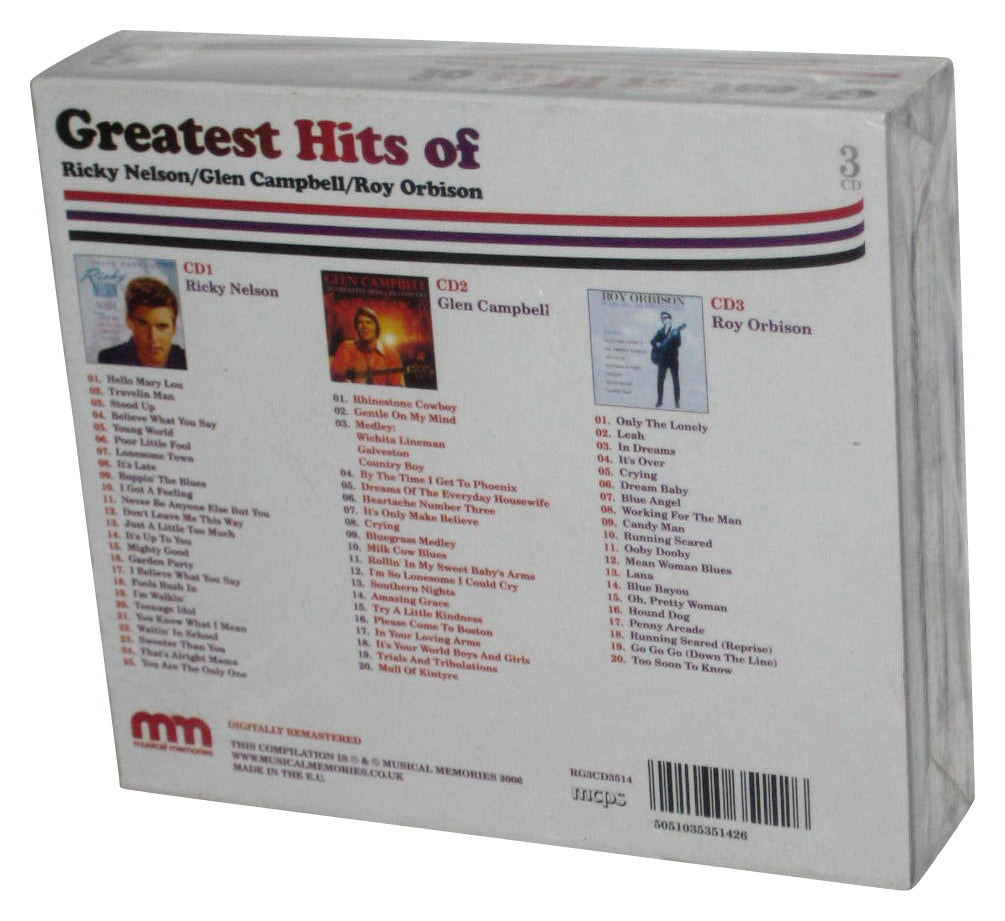 Glen Campbell Greatest Hits Audio Music 3CD Box Set