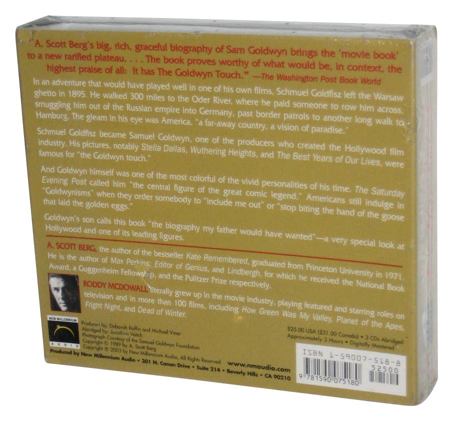 Goldwyn A. Scott Berg (2003) Abridged Audio Box Set - (Roddy McDowall)