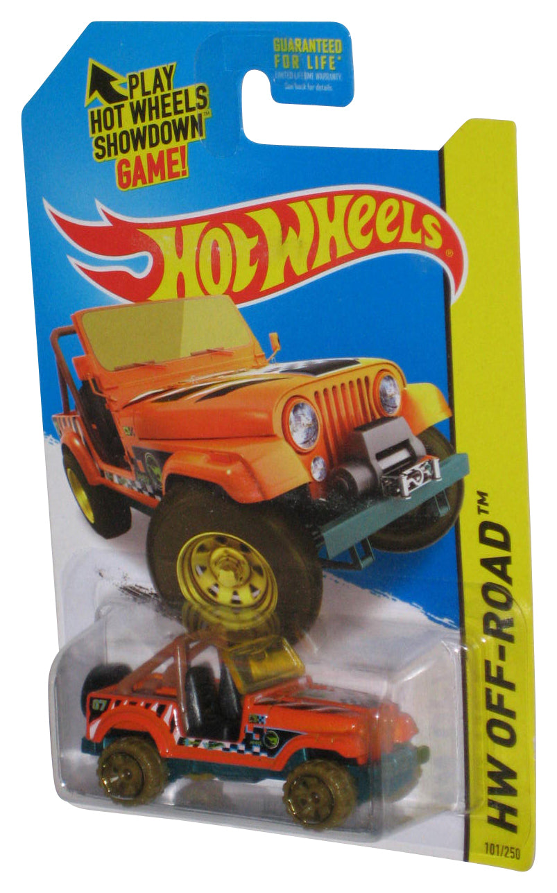Hot Wheels HW Off-Road (2013) Orange Jeep CJ-7 Toy Car 101/250