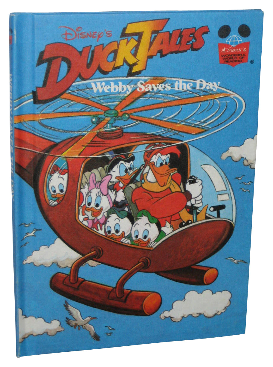 Disney Duck Tales Webby Saves The Day (1989) Hardcover Book - (Wonderful World Reading)