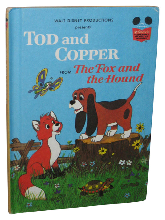 Disney Tod Copper Fox And The Hound (1981) Hardcover Book - (Wonderful World Reading)