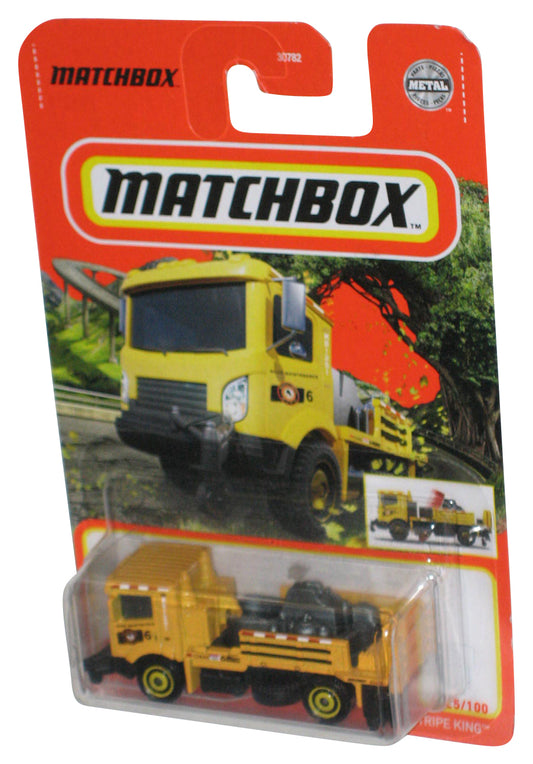 Matchbox Road Stripe King (2020) Die-Cast Metal Yellow Toy Truck 25/100
