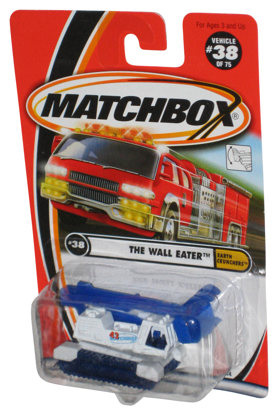 Matchbox Earth Crunchers (2000) White & Blue Wall Eater Toy 38/75