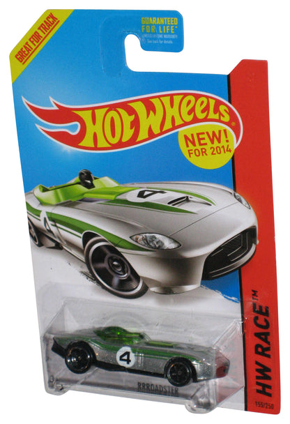 Hot Wheels HW Race (2014) Green & Silver Rrroadster Toy Car 155/250