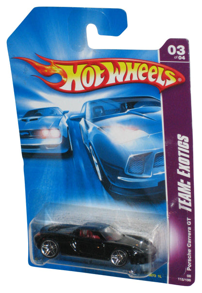 Hot Wheels Team Exotics 3/4 (2007) Black Porsche Carrera GT Car 115/196