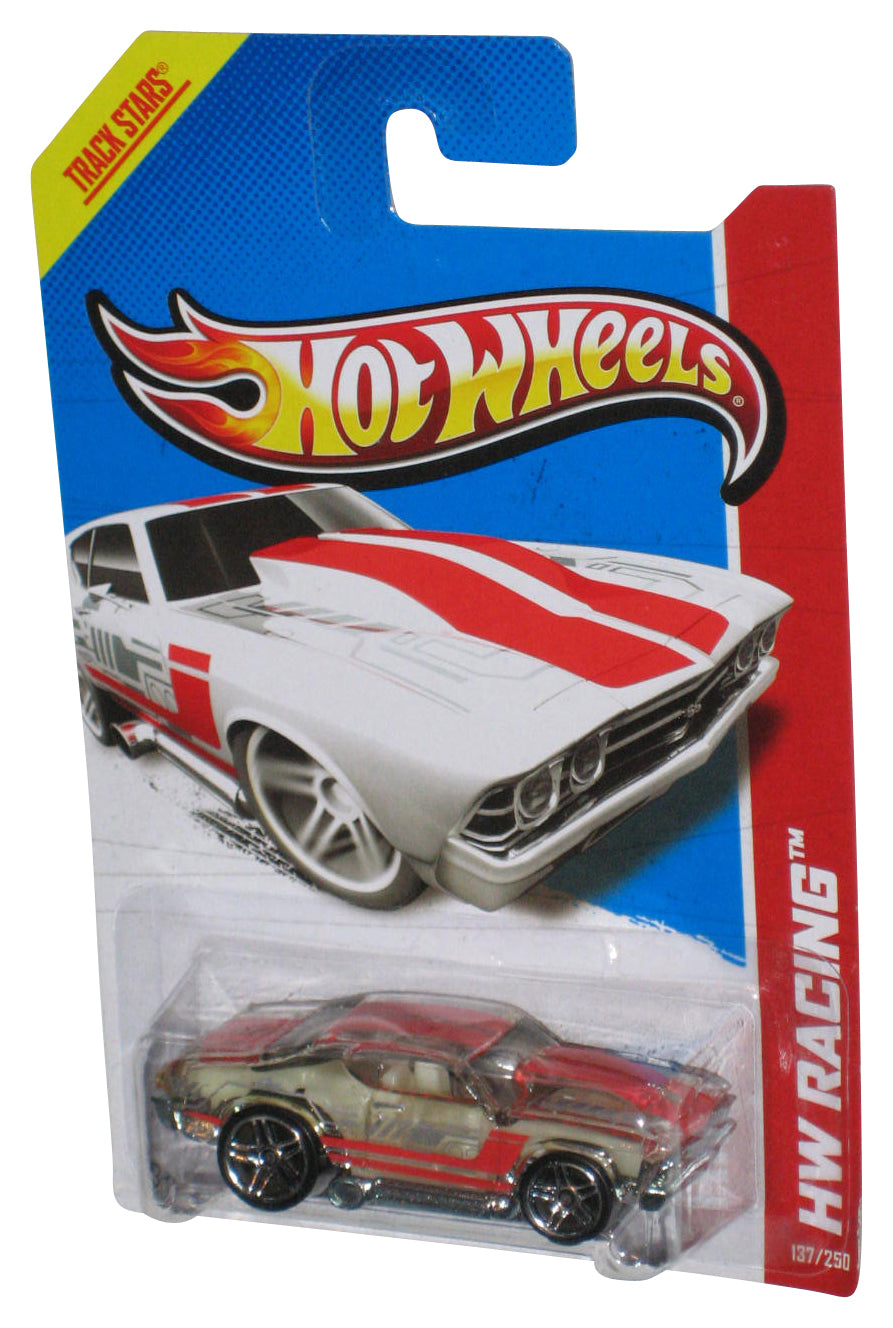 Hot Wheels HW Racing (2012) Silver '69 Chevelle Toy Car 137/250