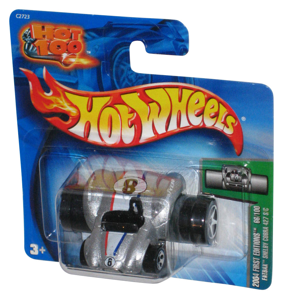 Hot Wheels 2004 First Editions Silver Fatbax Shelby Cobra 427 S/C Hot 100 Car 66/100 - (Short Card)