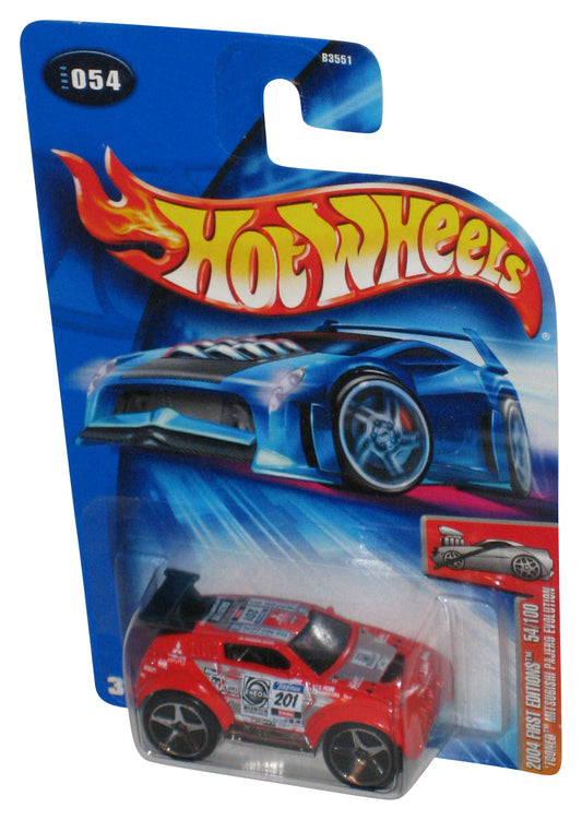 Hot Wheels 2004 First Editions Tooned Mitsubishi Pajero Evolution Red Car #054