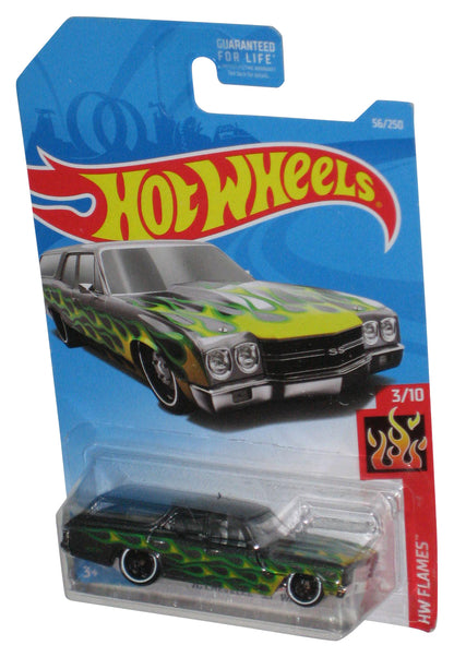 Hot Wheels HW Flames 3/10 (2017) Green '70 Chevelle SS Wagon Car 56/250