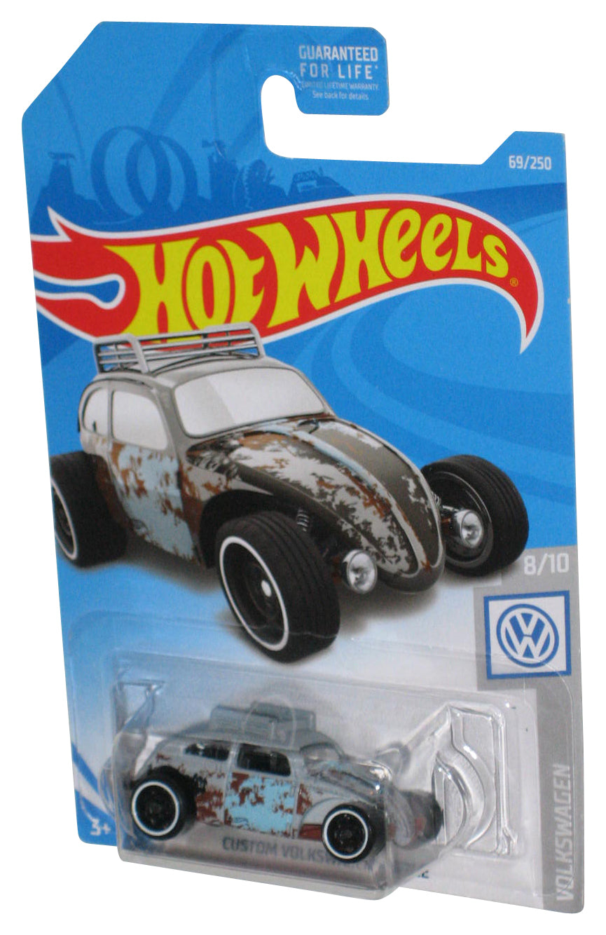 Hot Wheels Grey Custom Volkswagen Beetle 8/10 (2017) Die-Cast Car 69/250