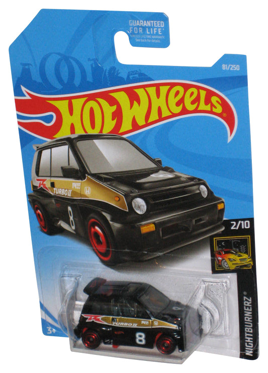 Hot Wheels Nightburnerz 2/10 (2017) Black '85 Honda City Turbo II Car 81/250
