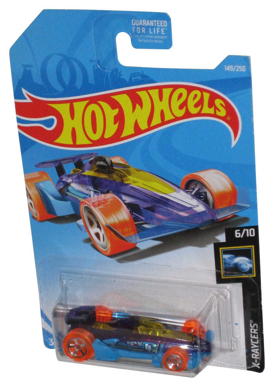 Hot Wheels X-Raycers 6/10 (2017) Blue & Purple Carbide Toy Car 149/250